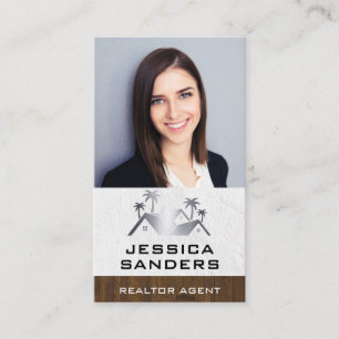 Real Estate Logo Business Woman Business Card