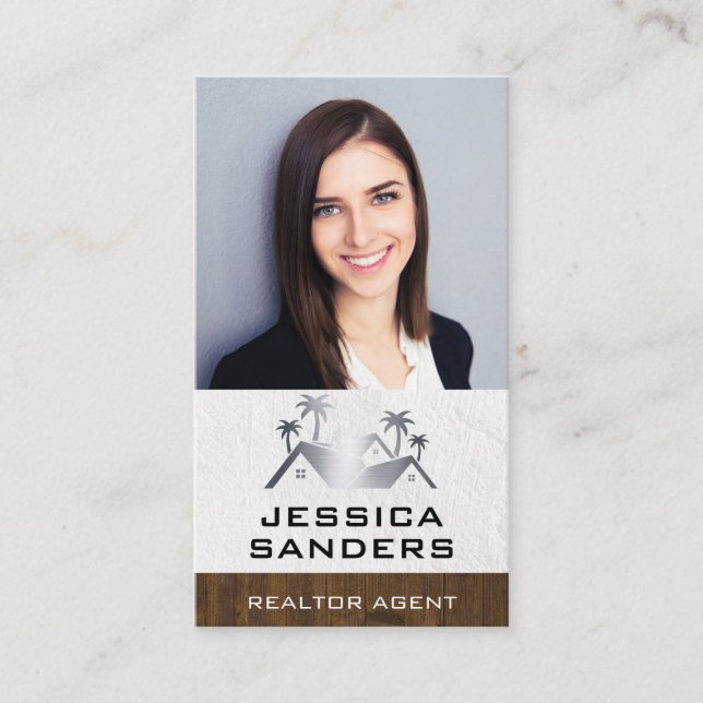 Real Estate Logo | Business Woman Card (Front)