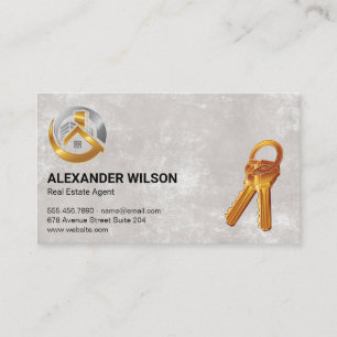 Real Estate Logo   Keys Business Card