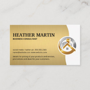 Real Estate Logo   Modern Business Card
