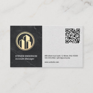 Real Estate Logo   QR Code Business Card