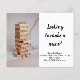 Real Estate Make a Move chess marketing strategy P Flyer