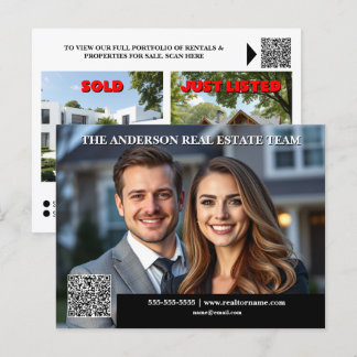 Real Estate market lead generating market update  Postcard