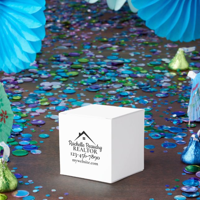 Real Estate Marketing Custom Realtor Favor Box (Party)