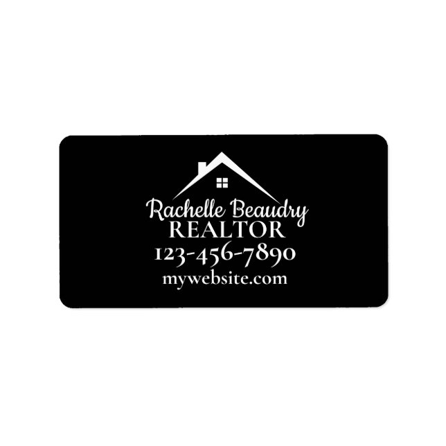 Real Estate Marketing Custom Realtor Label (Front)