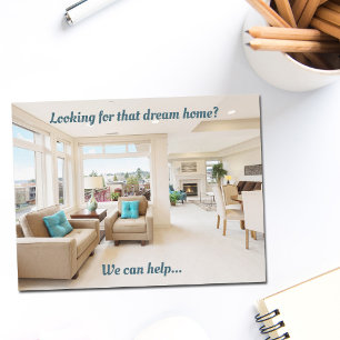 Real Estate Marketing Dream Home Chic Modern Postcard