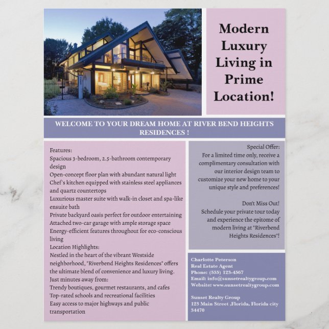 Real Estate Marketing Flyer (Front)