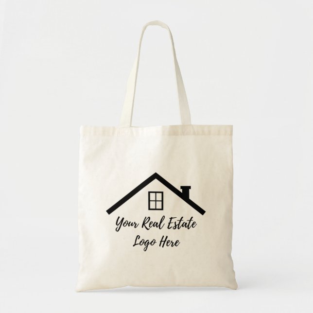 Real Estate Marketing Logo Promotional Tote Bag (Front)