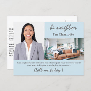 Real Estate Marketing  Postcard
