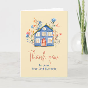 Real Estate Marketing   Thank You New Homeowner Card