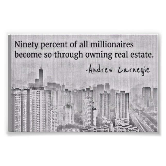 Real Estate Millionaire Investor Print 90% Rule (Front)