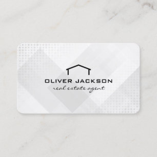 Real Estate Minimalist Logo Properties Business Card