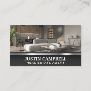 Real Estate   Modern Home Business Card