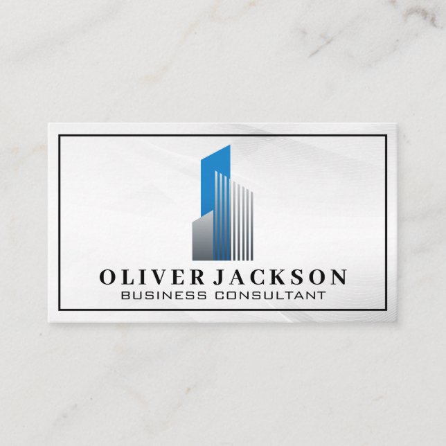 Real Estate Modern Logo Business Card (Front)