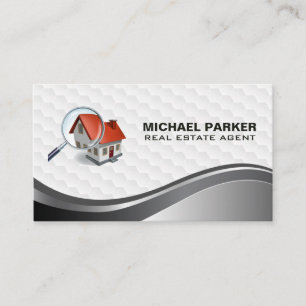 Real Estate Modern Logo   Home Search Business Card