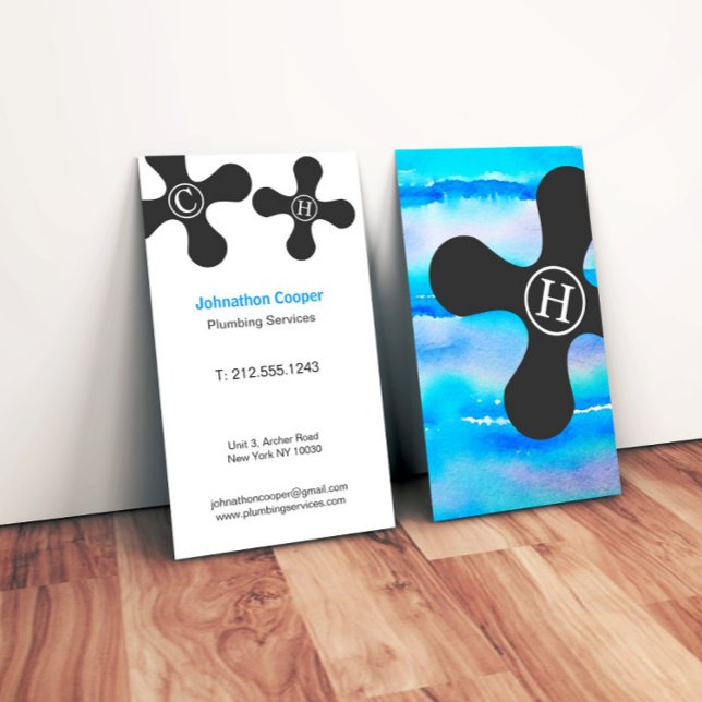 Real Estate Modern Watercolor Business Card (Creator Uploaded)