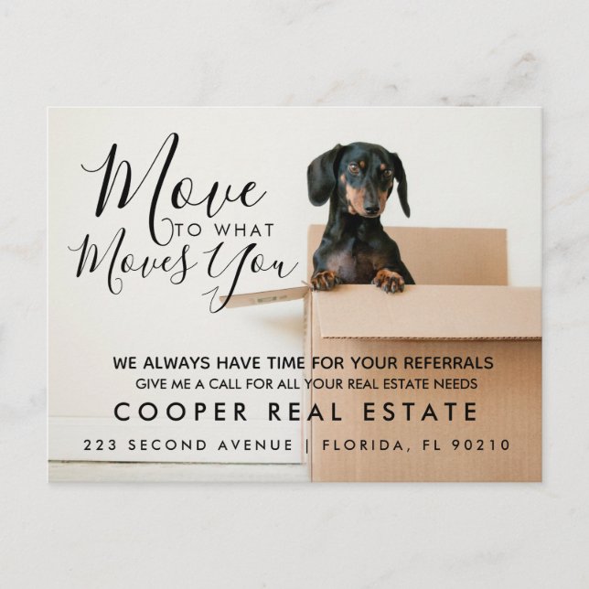 real estate  Move to what moves you  Announcement  (Front)