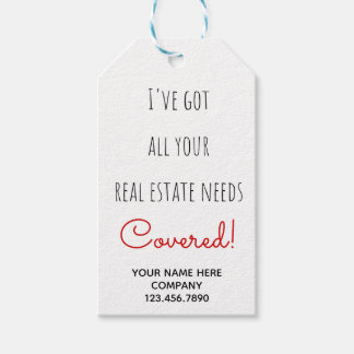 Real Estate Needs Covered Gift Tags