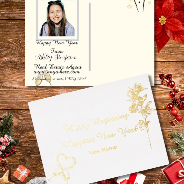Real Estate New Years Postcards| Holiday  (Creator Uploaded)