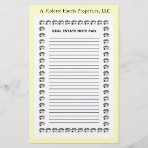 Real Estate Note Pad- Design 2 Stationery