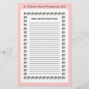 Real Estate Note Pad- Design 3 Stationery