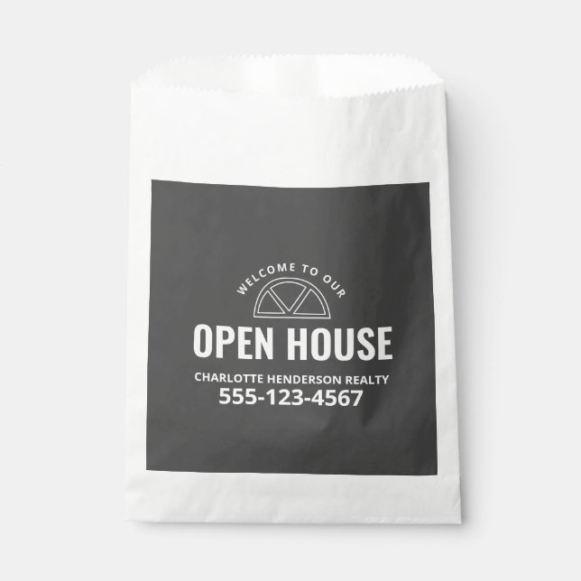 Real Estate Open House Goodie Favour Bag (Front)