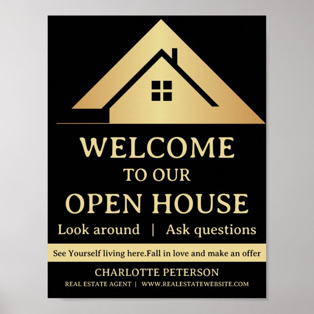 Real Estate Open House Poster (Front)