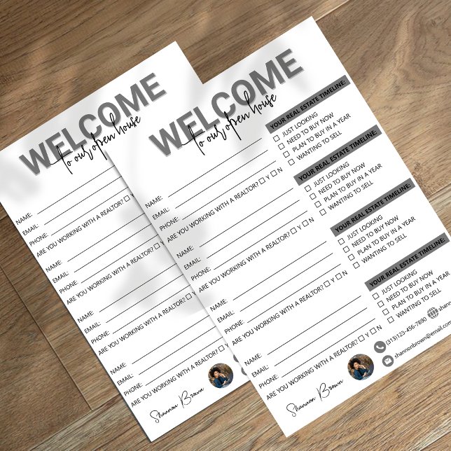 Real Estate Open House Sign In Sheet (Creator Uploaded)