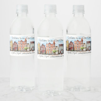 Real Estate Open House Water Bottle Label