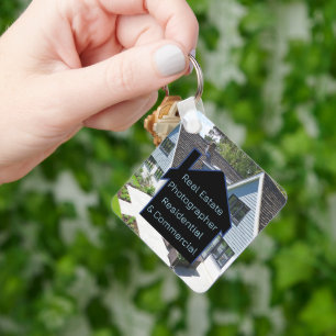 Real Estate Photographer QR Code Keychain