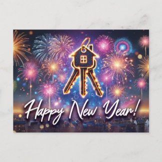 Real Estate Postcard - Happy New Year