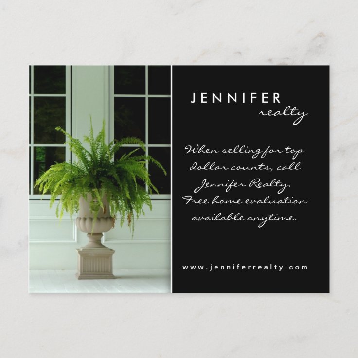 Real Estate Postcards Green Fern House Zazzle