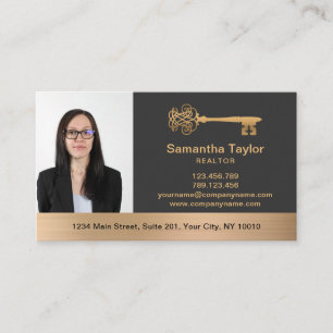 Real Estate Professional  Add Photo and logo Business Card