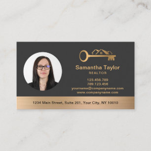 Real Estate Professional  Add Photo and logo Business Card