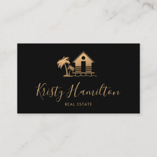real estate professional house realtor beach house business card