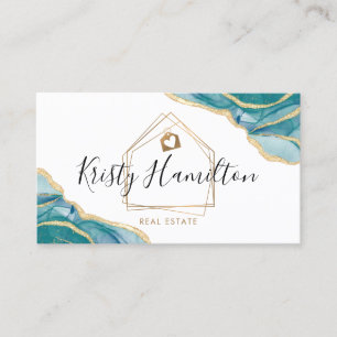 real estate professional house realtor gold busine business card