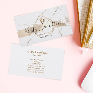 real estate professional house realtor gold busine business card