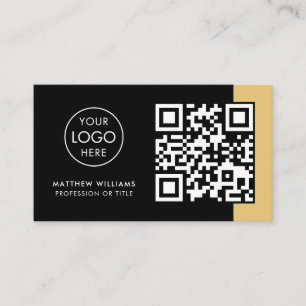 Real Estate Professional QR Code Logo Modern Business Card