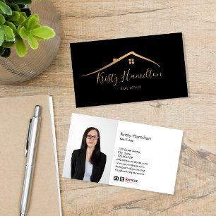 real estate professional realtor key add photo  bu business card