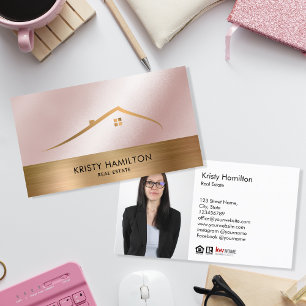 real estate professional realtor key add photo bus business card