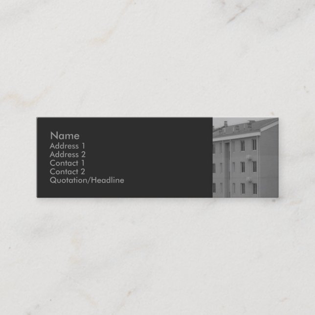 Real Estate Profile Card (Front)