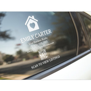 Real Estate Promotional Car Window Cling