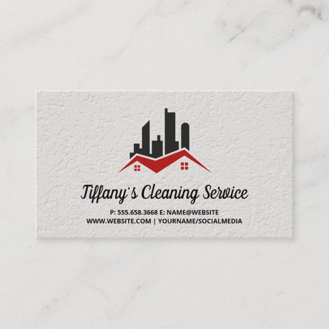Real Estate Property | Sky Scrapers Business Card (Front)