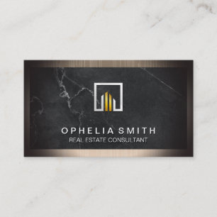 Real Estate   Realtor Agent   Executive Marble Business Card