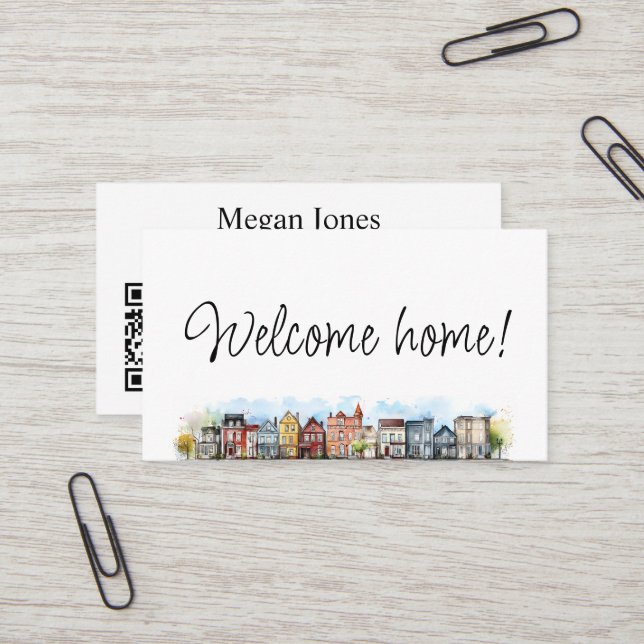 Real Estate, Realtor, Broker Business Card (Front/Back In Situ)