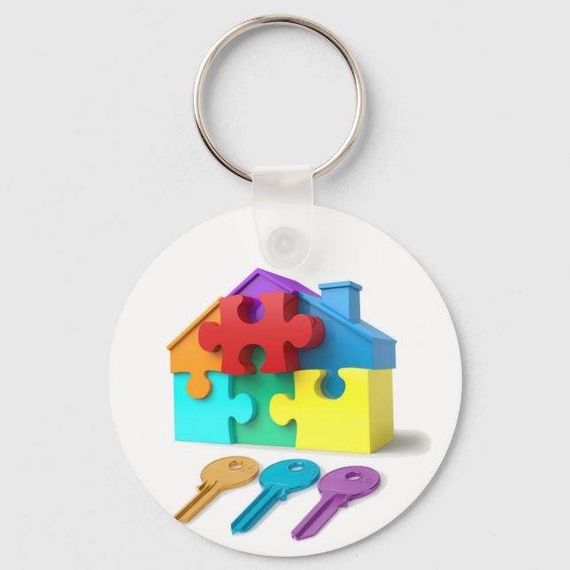 Real Estate, Realtor, estate agent, New Home Keychain (Front)