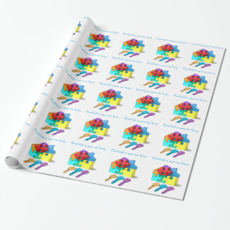 Real Estate, Realtor, estate agent, New Home Wrapping Paper