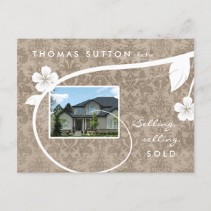 Real Estate / Realtor Postcard Customizable Beige