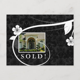 Real Estate / Realtor Postcard Customizable Black