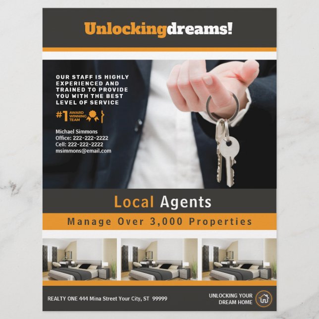 Real Estate Realty Customizable Flyer (Front)